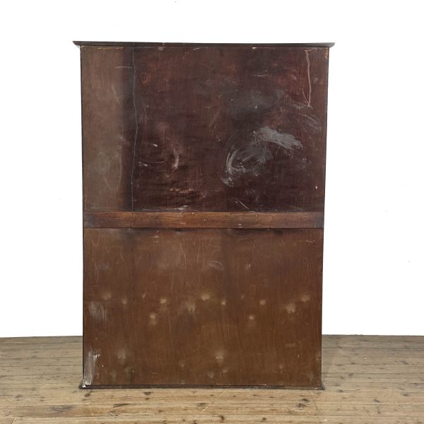 M-6772 Antique Oak Panelled Hall Cupboard (5)