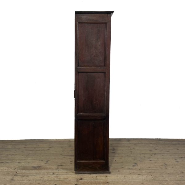 M-6772 Antique Oak Panelled Hall Cupboard (6)