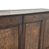M-6772 Antique Oak Panelled Hall Cupboard (8)