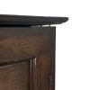M-6772 Antique Oak Panelled Hall Cupboard (9)