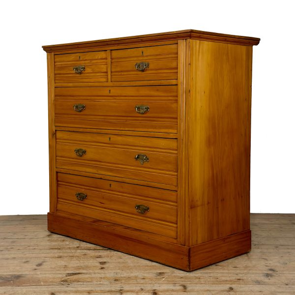 M-6835 Antique Edwardian Chest of Drawers (4)