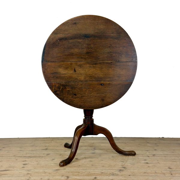M-6836 Antique Oak Tilt Top Table (4)