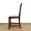 M-6848 Antique Set of Six Oak Dining Chairs (6)