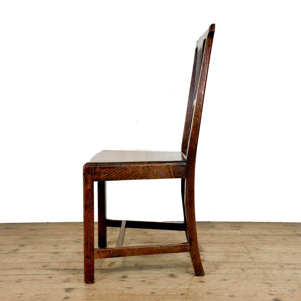 M-6848 Antique Set of Six Oak Dining Chairs (6)