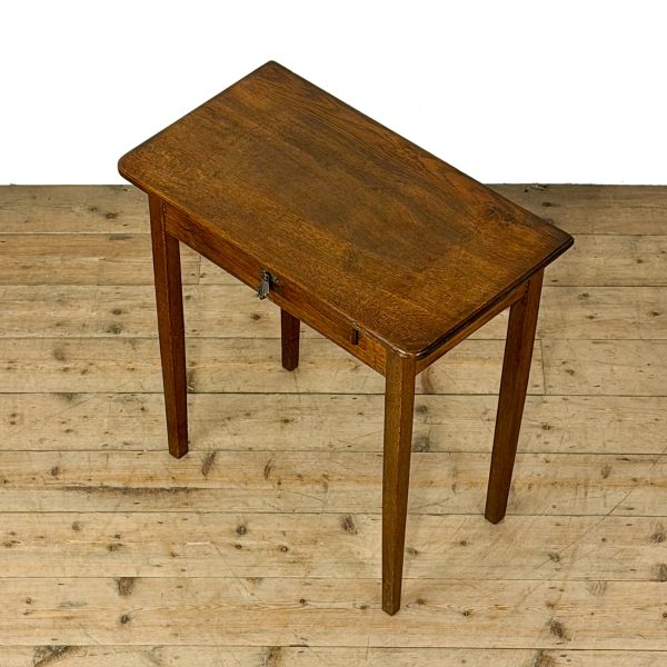 M-6849 Antique Small Oak Side Table (3)