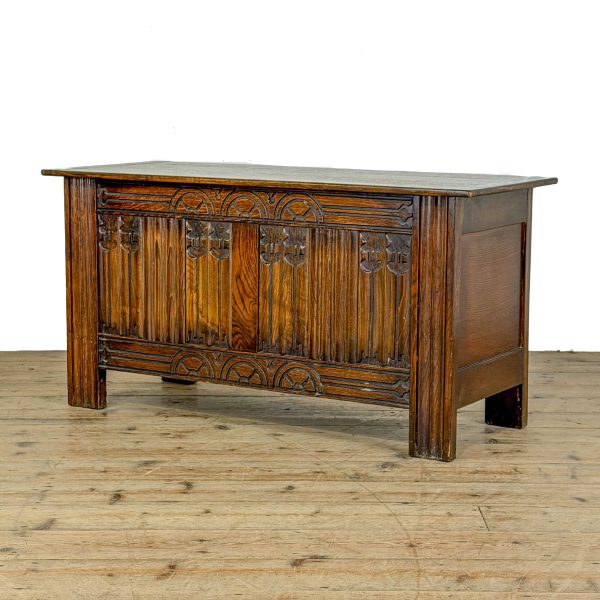 M-6860 Late 20th Century Oak Coffer (2)