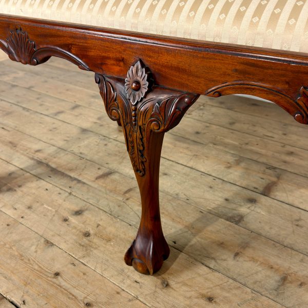 M-6864 Vintage Reproduction Chippendale Style Settee (8)