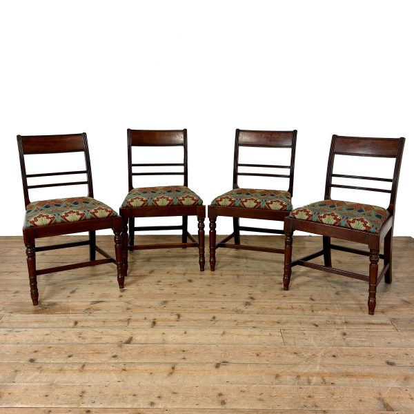 M-6869 Antique Set of Four Late 19th Century Dining Chairs (2)
