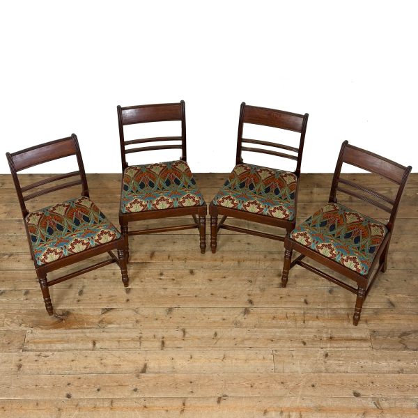 M-6869 Antique Set of Four Late 19th Century Dining Chairs (3)