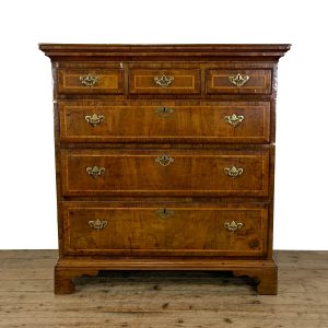 M-6873 Antique 18th Century North Counties Walnut Chest