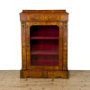 M-6877 Antique Walnut Inlaid Pier Cabinet (2)
