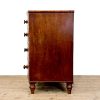 M-6878 Antique Mahogany Bow Front Chest of Drawers (5)