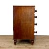 M-6878 Antique Mahogany Bow Front Chest of Drawers (8)