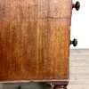 M-6878 Antique Mahogany Bow Front Chest of Drawers (9)