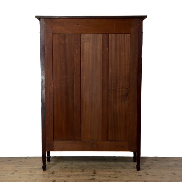 M-6880 Antique Inlaid Mahogany Display Cabinet (1)