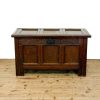 M-6891 Antique Oak Carved Coffer (2)
