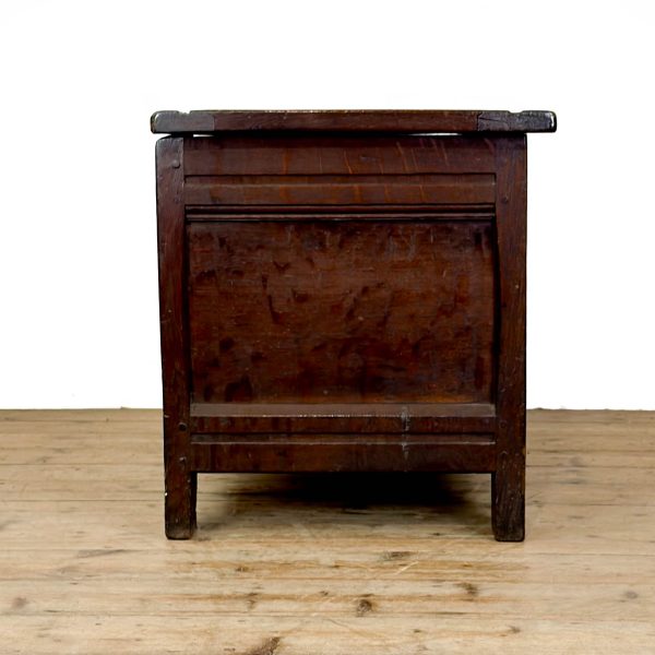 M-6891 Antique Oak Carved Coffer (9)