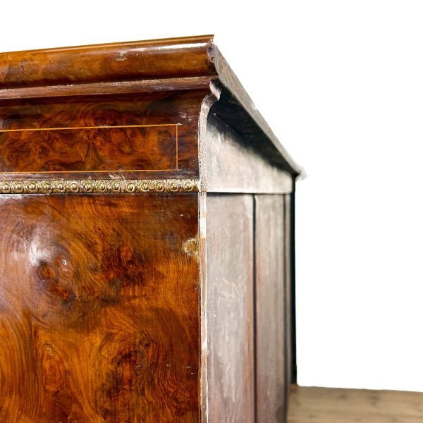 M-6892 Antique Victorian Walnut Breakfront Bookcase (7)