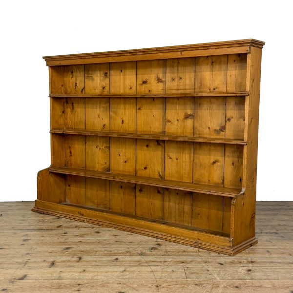 M-6904 Antique Long Narrow Pine Bookcase (1)