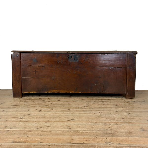M-6906 Antique Early Welsh Oak Large Coffer (6)