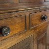 M-6910 Antique 18th Century Welsh Oak Cwpwrdd Deuddarn (8)