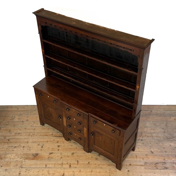 M-6911B Antique 19th Century Oak North Wales Dresser (3)