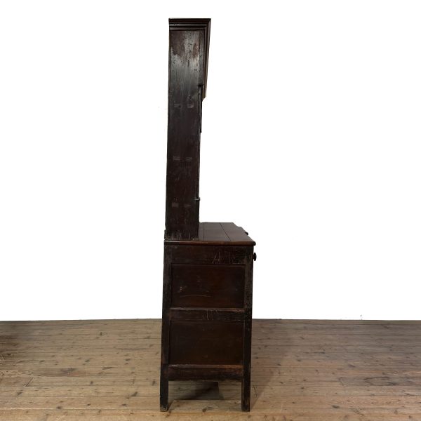 M-6911B Antique 19th Century Oak North Wales Dresser (9)