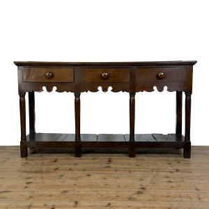 M-6913A Antique 18th Century Oak Welsh Dresser Base (9)