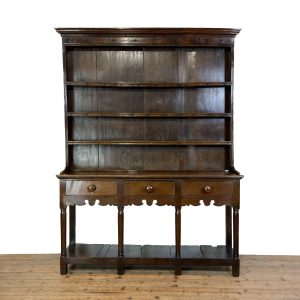 M-6913B Antique 18th Century Oak Welsh Dresser (2)