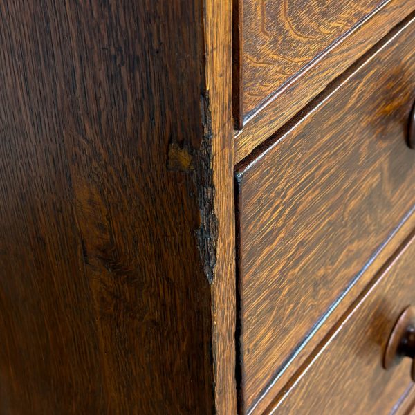 M-6916 - Antique Georgian Oak Chest of Drawers (11)