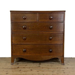 M-6916 - Antique Georgian Oak Chest of Drawers (6)
