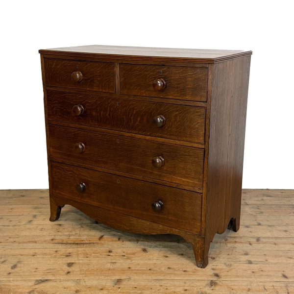 M-6916 - Antique Georgian Oak Chest of Drawers (7)