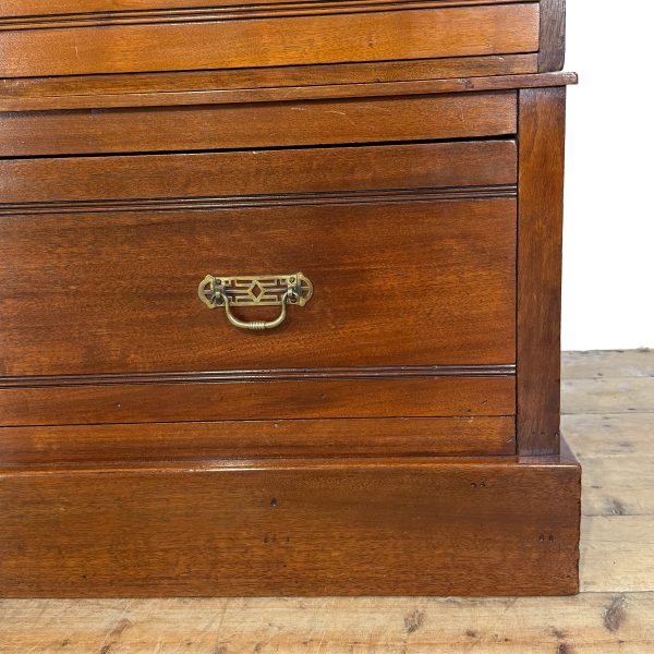 M-6918 Antique Edwardian Mahogany Wardrobe (1)