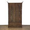 M-6918 Antique Edwardian Mahogany Wardrobe (4)