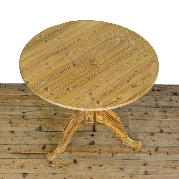 M-6919 Vintage Pine Circular Kitchen Table 2