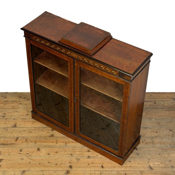 M-6697 Antique Edwardian Mahogany Display Cabinet 6