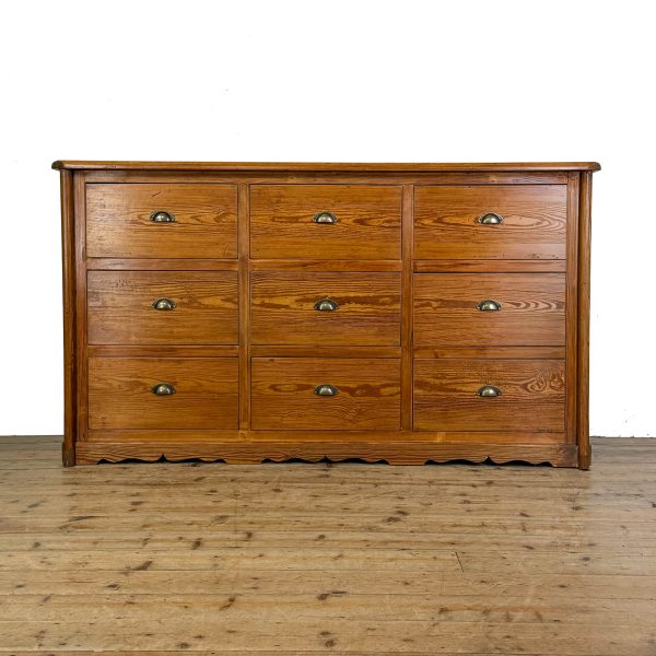 M-5769 Large Reclaimed Pine Bank of Drawers (3)