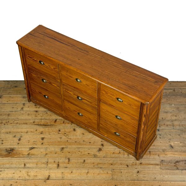 M-5769 Large Reclaimed Pine Bank of Drawers (5)