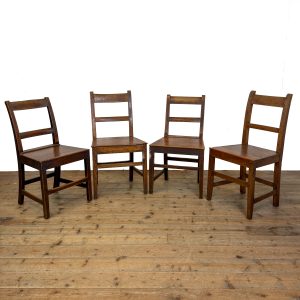 M-6329C Antique Set of Four Welsh Oak (2)