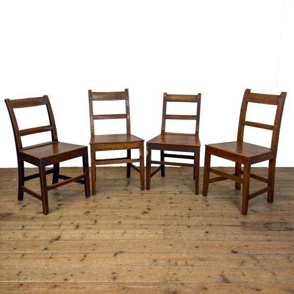 M-6329C Antique Set of Four Welsh Oak (2)