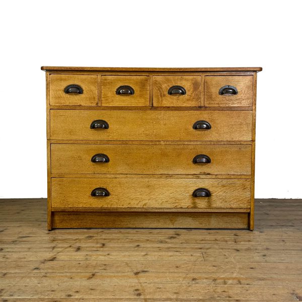 M-6592 Vintage Pale Oak Plan Chest (1)