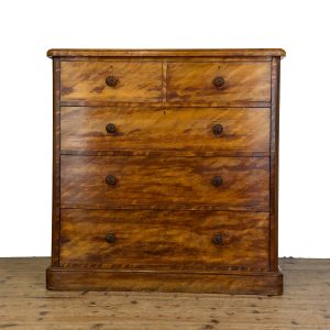 M-6597 Antique Victorian Mahogany Chest of Drawers (2)