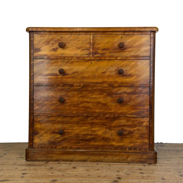 M-6597 Antique Victorian Mahogany Chest of Drawers (2)