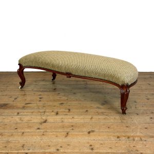M-6603 Antique Victorian Upholstered Window Seat (3)