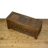M-6628 Antique 18th Century Oak Coffer (6)