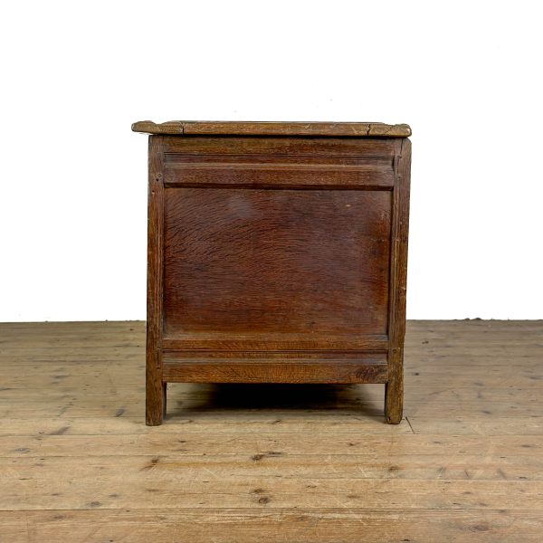M-6628 Antique 18th Century Oak Coffer (7)
