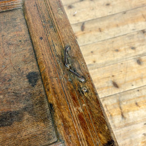 M-6628 Antique 18th Century Oak Coffer (8)