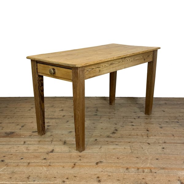 M-6685 Antique Rustic Wooden Farmhouse Kitchen Table (3)