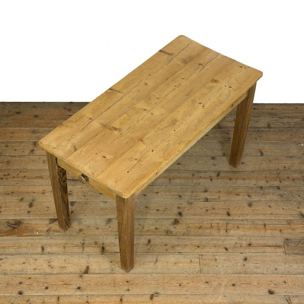 M-6685 Antique Rustic Wooden Farmhouse Kitchen Table (4)