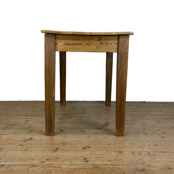 M-6685 Antique Rustic Wooden Farmhouse Kitchen Table (5)